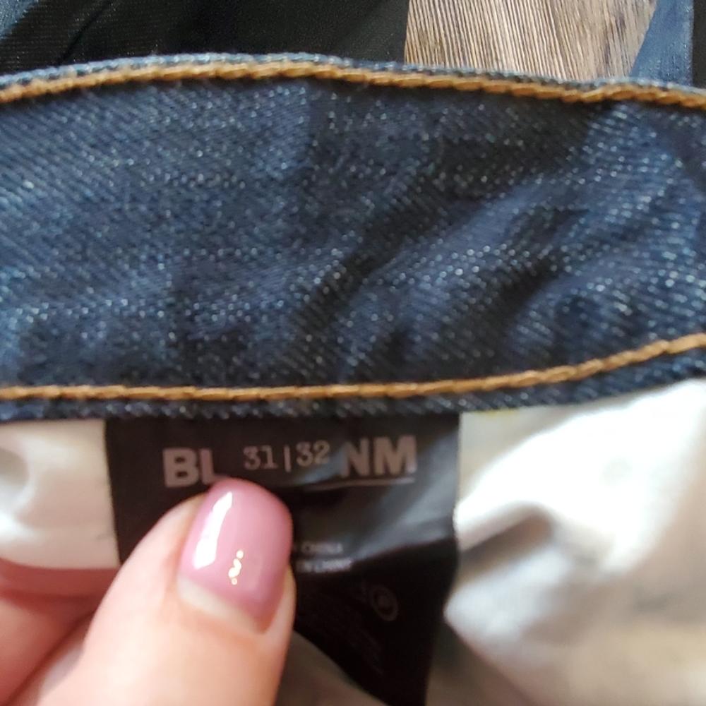 BLK DNM dark blue cotton men Jeans size 31/32 - Picture 7 of 8